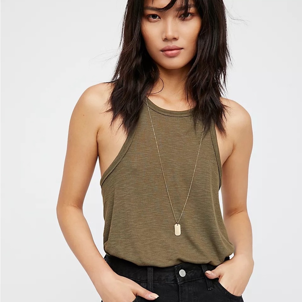 Free People Long Beach Racerback Tank